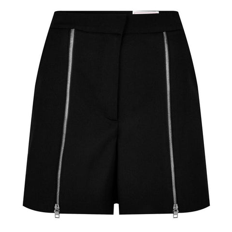 Alexander McQueen Tailored Zip Wool Shorts