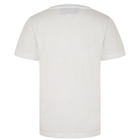 Juniors' Fake Logo Cotton T-Shirt