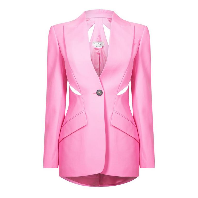 Slashed Single-Breasted Blazer