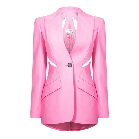 Slashed Single-Breasted Blazer