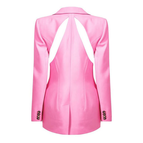 Slashed Single-Breasted Blazer