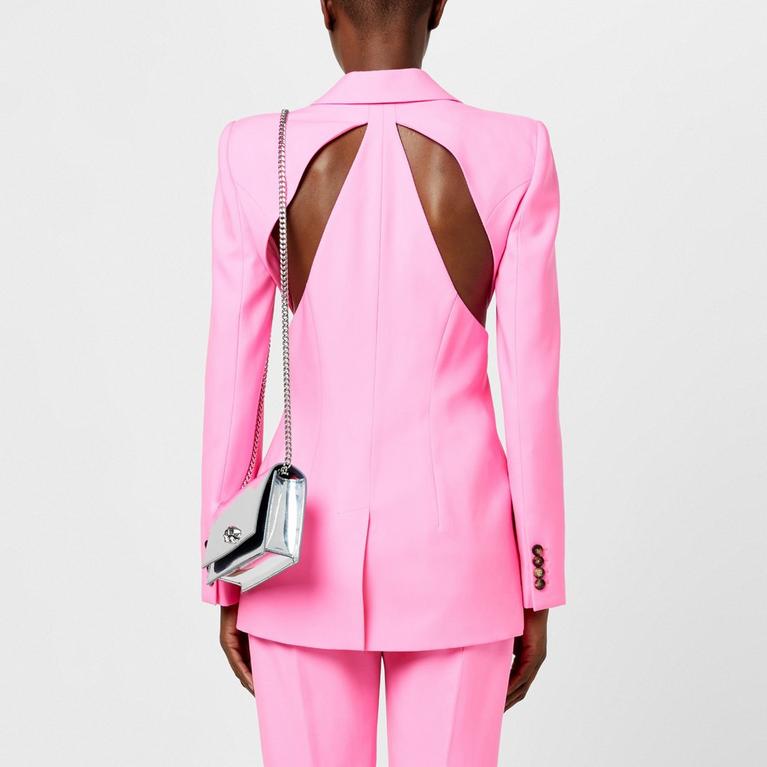 Slashed Single-Breasted Blazer