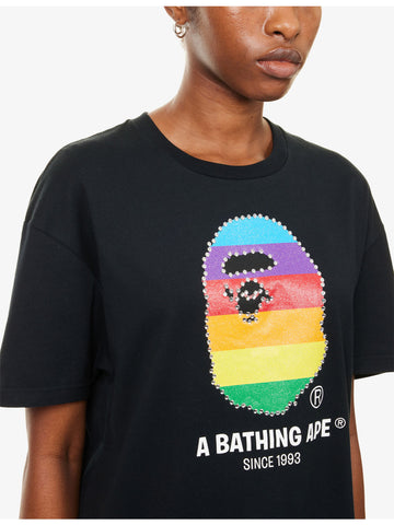 Crystal Brand-Print Cotton-Jersey T-Shirt