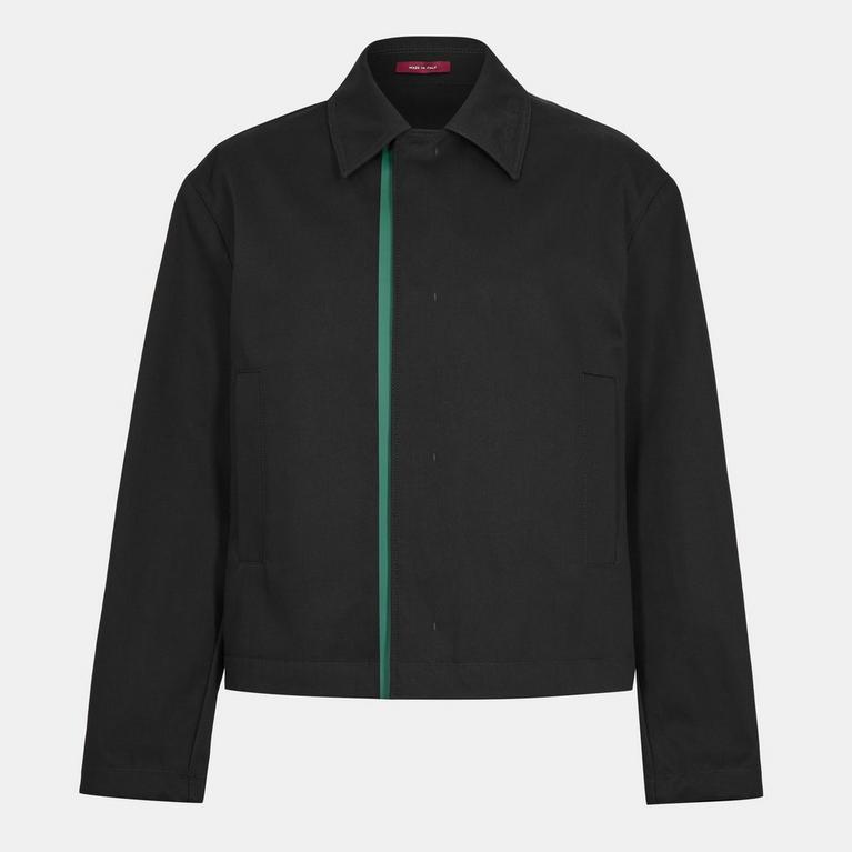 Embossed Cotton Gabardine Jacket