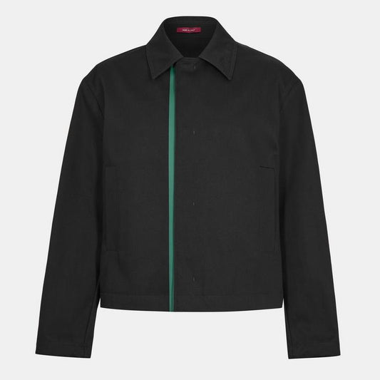 Embossed Cotton Gabardine Jacket