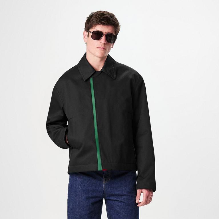 Embossed Cotton Gabardine Jacket