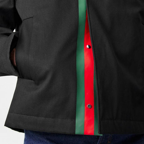 Embossed Cotton Gabardine Jacket