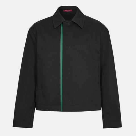 Embossed Cotton Gabardine Jacket