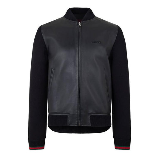 Leather Knit Jacket