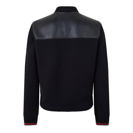 Leather Knit Jacket