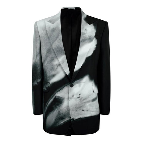 Luminous Flower Single-Breasted Blazer