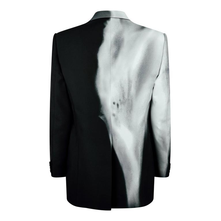 Luminous Flower Single-Breasted Blazer