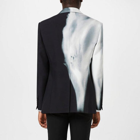 Luminous Flower Single-Breasted Blazer