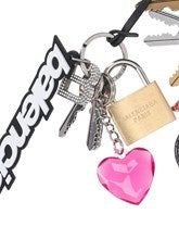 Logo charm keyring