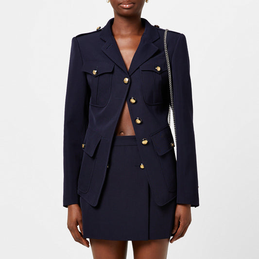 Asymmetrical Military Jacket