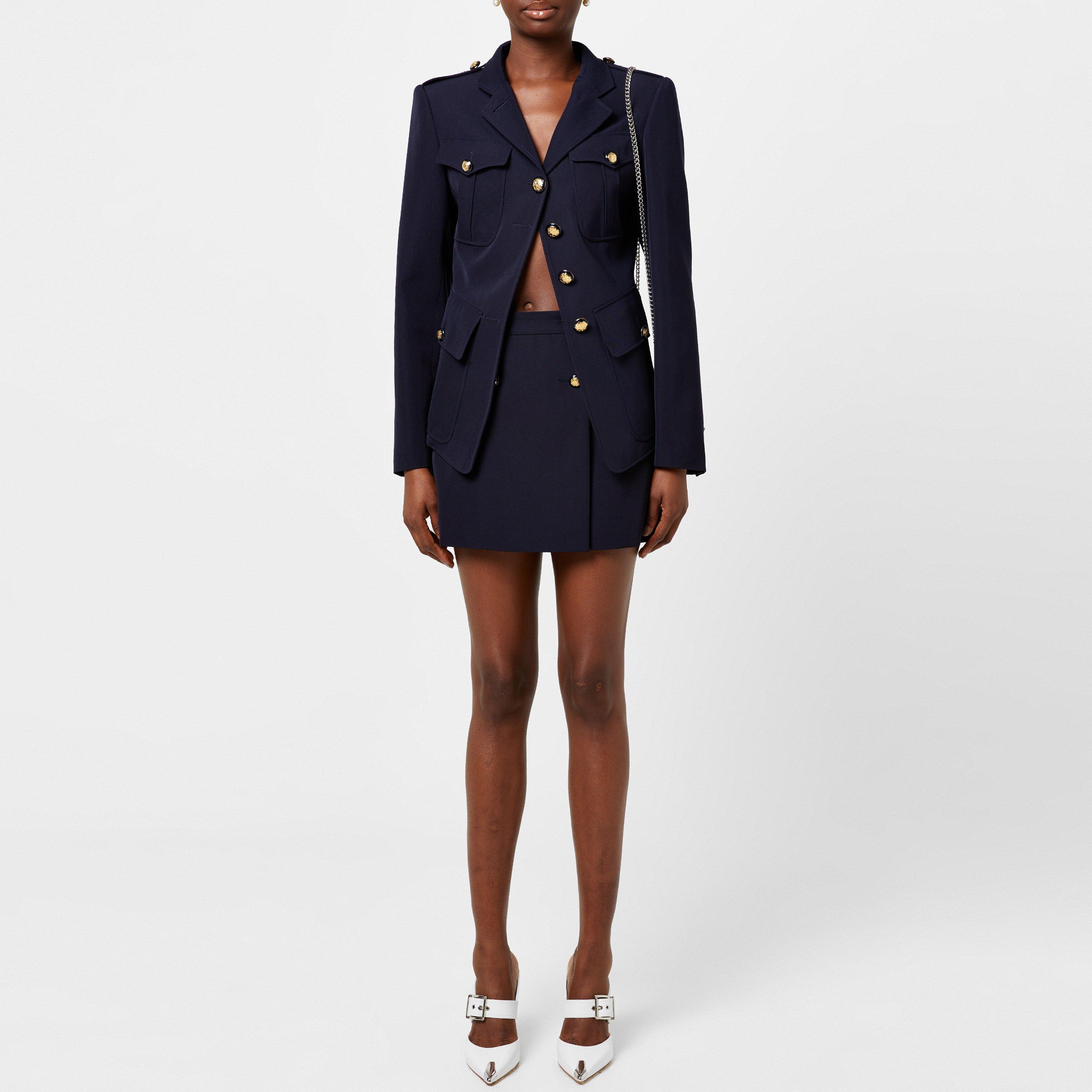 Asymmetrical Military Jacket