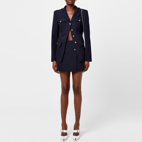 Asymmetrical Military Jacket