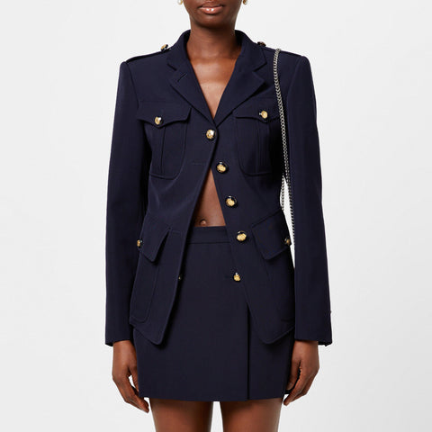 Asymmetrical Military Jacket