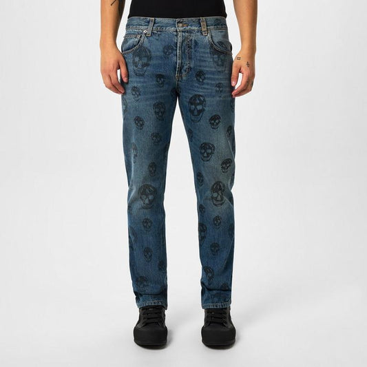 Alexander McQueen Skull Print Jeans