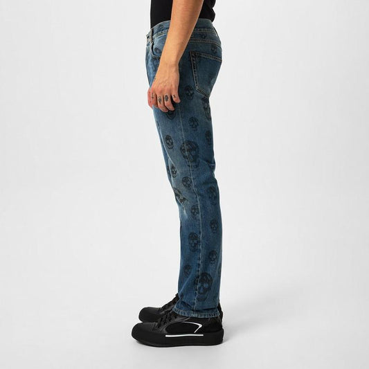 Alexander McQueen Skull Print Jeans