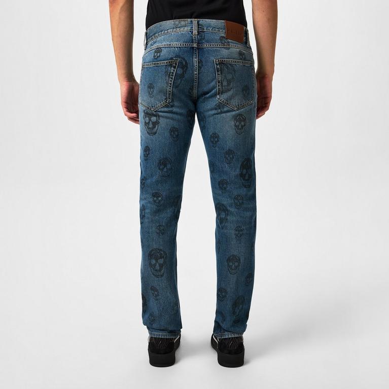 Alexander McQueen Skull Print Jeans