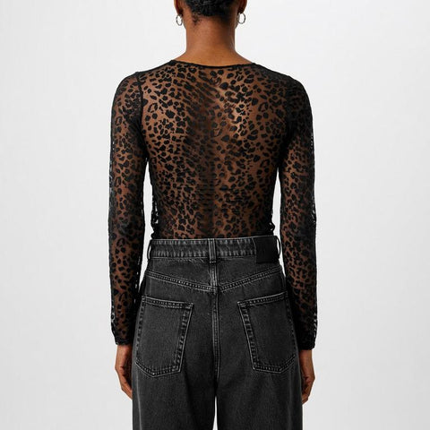 Leopard Long Sleeved Top