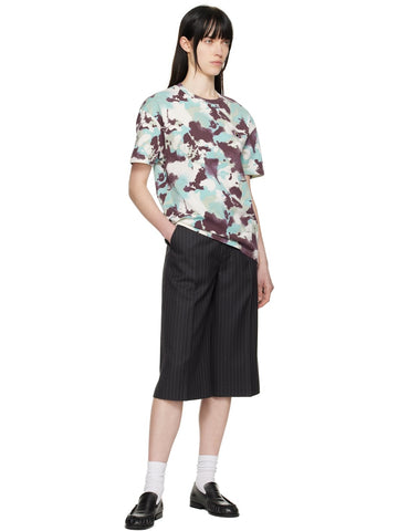Blue & Purple Map Camo Oversized T-shirt