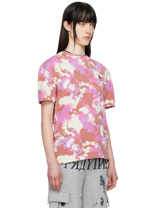 Pink Map Camo Oversized T-shirt