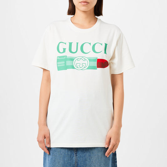 Women's Lipstick Print Cotton T-Shirt
