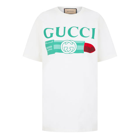 Women's Lipstick Print Cotton T-Shirt