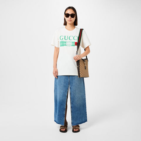 Women's Lipstick Print Cotton T-Shirt