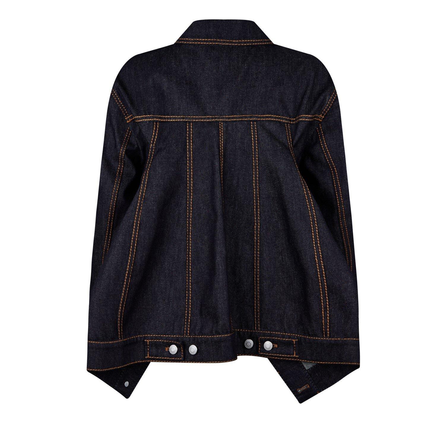 Denim Slashed Panelled Jacket