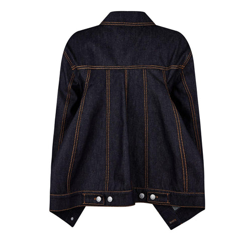 Denim Slashed Panelled Jacket
