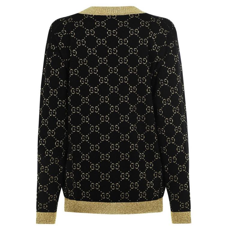 Women's GG Cotton Lamé Cardigan