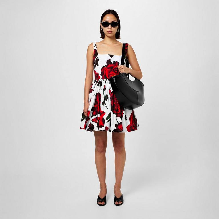 Floral Print Flared Mini Dress