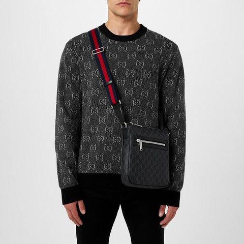 Men's GG Cotton Cross-Body Bag