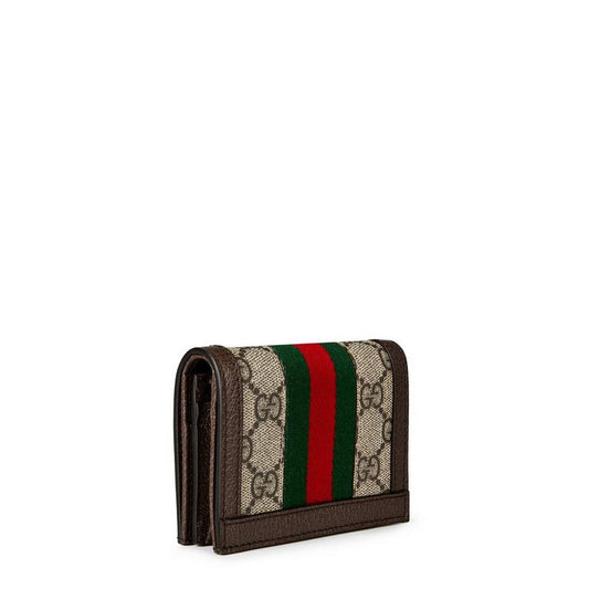 Women's Canvas Leather Ophidia GG Wallet