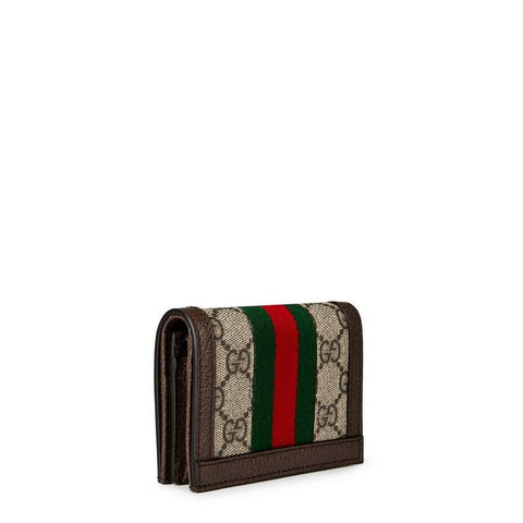 Women's Canvas Leather Ophidia GG Wallet
