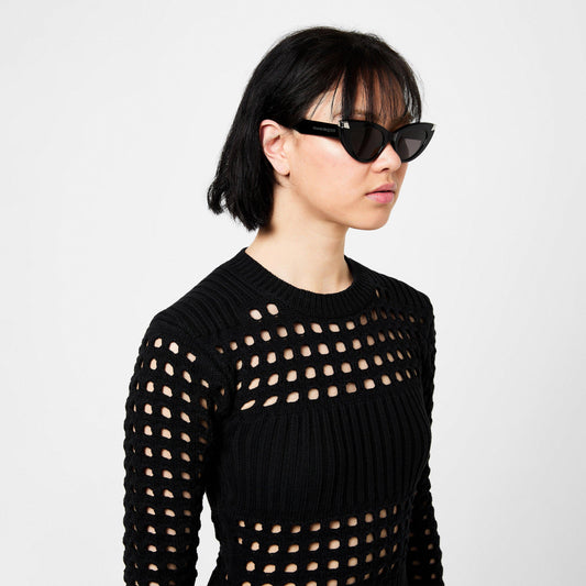 Punk Rivet Cat-Eye Sunglasses
