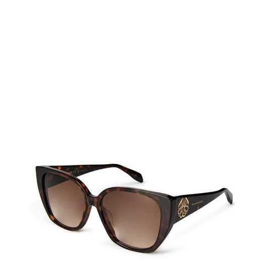Women's Signature Orchid Motif Oversized Cat-Eye Sunglasses