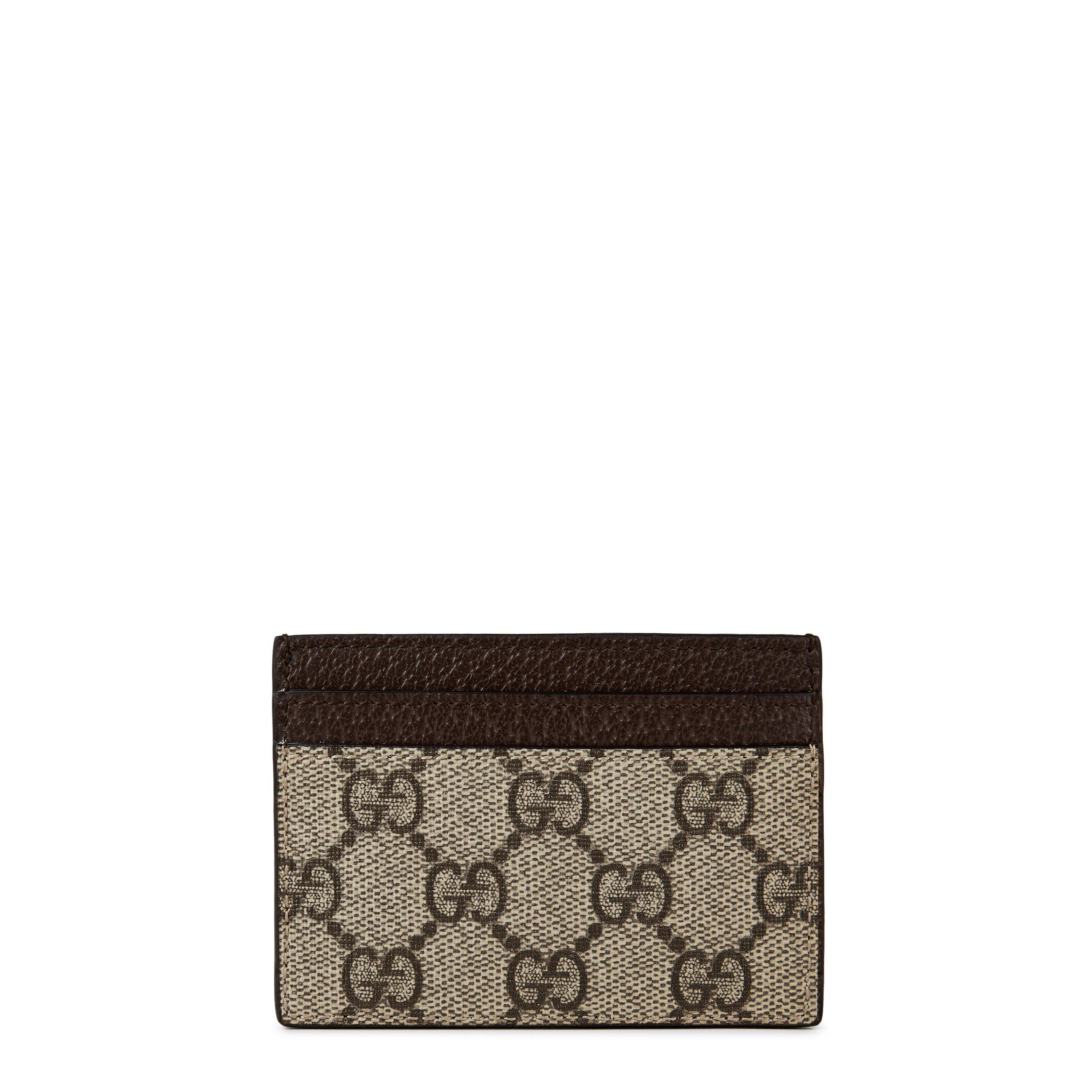 Women's Logo Canvas Ophidia Card Case Holder