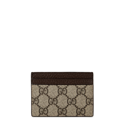 Women's Logo Canvas Ophidia Card Case Holder