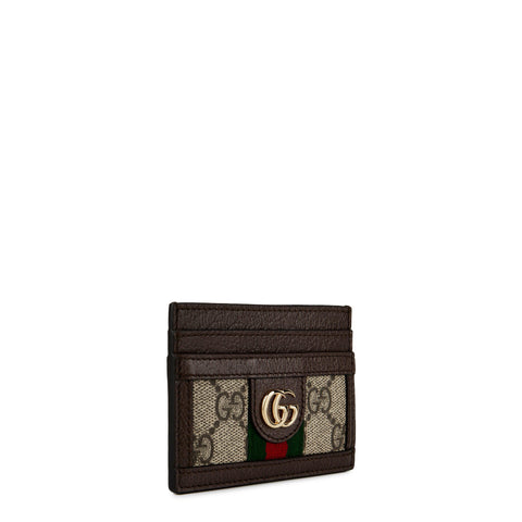 Women's Logo Canvas Ophidia Card Case Holder