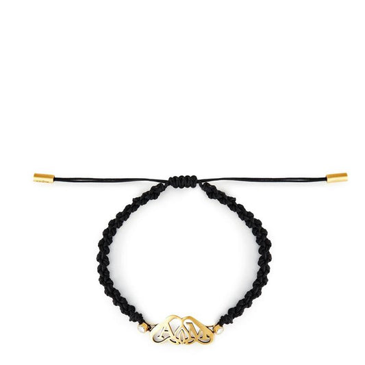 Seal-Plaque Braided Bracelet