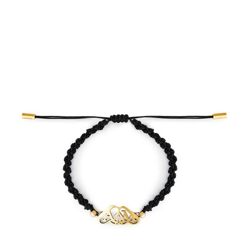 Seal-Plaque Braided Bracelet
