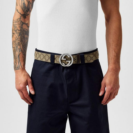 Men's Logo Canvas GG Supreme Belt