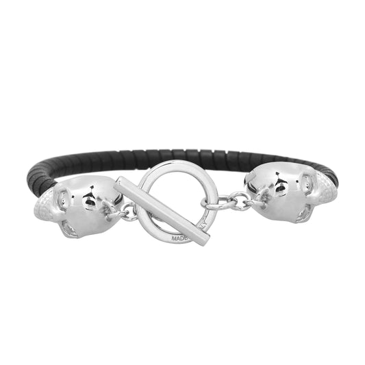 T Bar Skull Bracelet