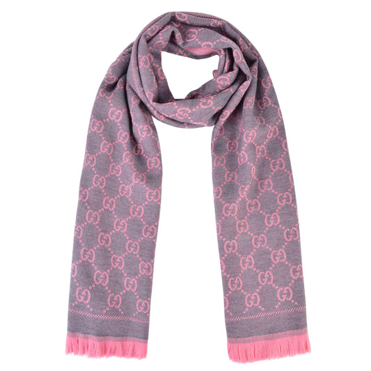 Women's GG Logo Wool Scarf