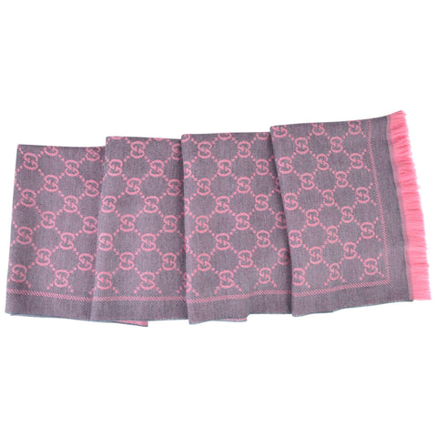 Women's GG Logo Wool Scarf