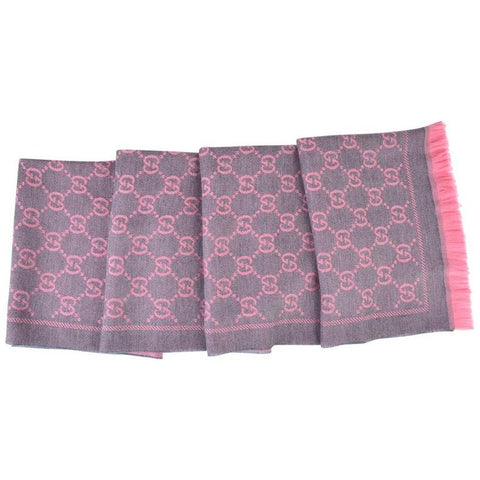 Women's GG Logo Wool Scarf